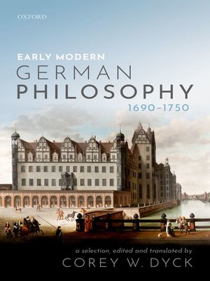 cover image of Early Modern German Philosophy (1690-1750)